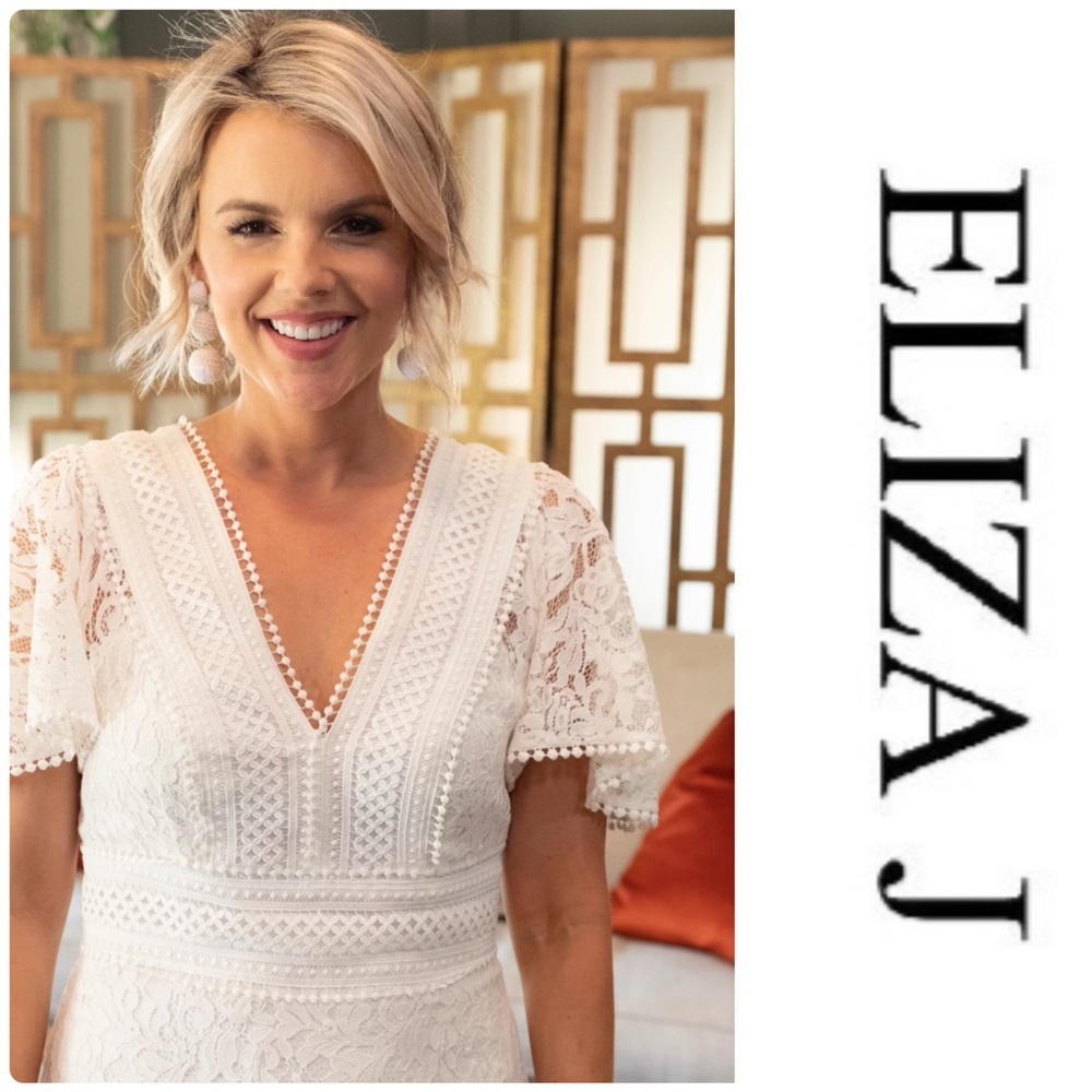 Eliza J Flounce Lace Dress - Picture 3 of 7